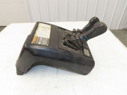 Hyster E60XM2-33 Forklift Sideshift 3 Lever Controls And Model Label