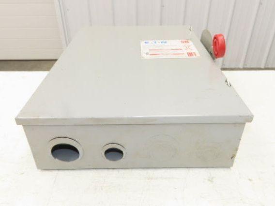 Eaton Cutler Hammer DH323FGKJSEL Fusible Disconnect Safety Switch 100A 240V 3Ph