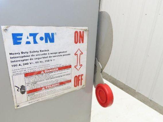 Eaton Cutler Hammer DH323FGKJSEL Fusible Disconnect Safety Switch 100A 240V 3Ph