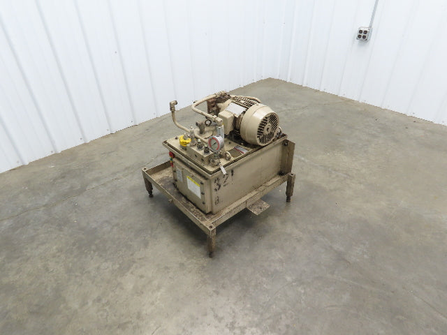 Toyo-Oki HVP-VC1-F26A3-B Hydraulic Power Unit 8 Gal 6 GPM 1000 PSI 1Hp 220V 3PH