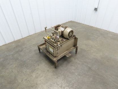 Toyo-Oki HVP-VC1-F26A3-B Hydraulic Power Unit 8 Gal 6 GPM 1000 PSI 1Hp 220V 3PH