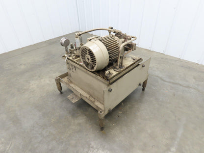 Toyo-Oki HVP-VC1-F26A3-B Hydraulic Power Unit 8 Gal 6 GPM 1000 PSI 1Hp 220V 3PH