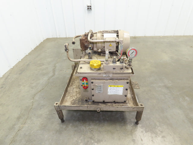 Toyo-Oki HVP-VC1-F26A3-B Hydraulic Power Unit 8 Gal 6 GPM 1000 PSI 1Hp 220V 3PH