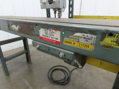 Hytrol 16"x 5' 10" Slider Bed Conveyor 12" Belt 230V 3PH Variable Speed Drive