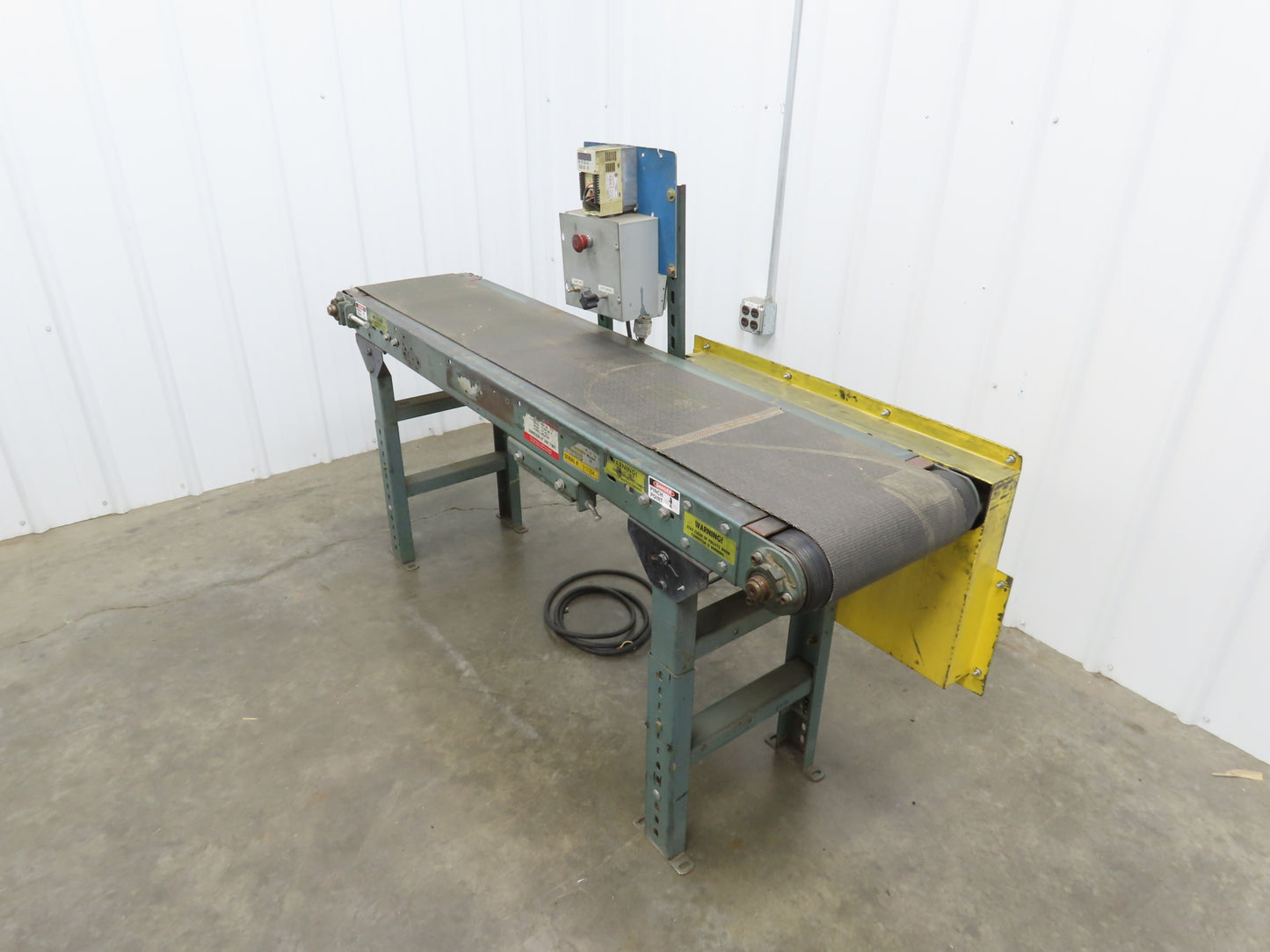 Hytrol 16"x 5' 10" Slider Bed Conveyor 12" Belt 230V 3PH Variable Speed Drive