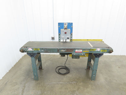 Hytrol 16"x 5' 10" Slider Bed Conveyor 12" Belt 230V 3PH Variable Speed Drive