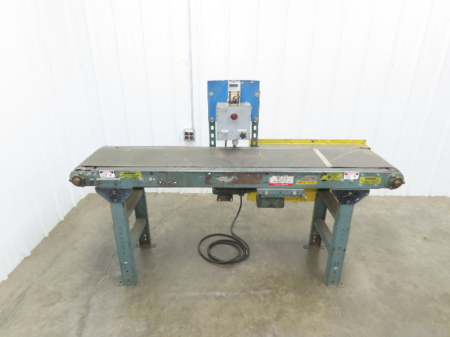 Hytrol 16"x 5' 10" Slider Bed Conveyor 12" Belt 230V 3PH Variable Speed Drive