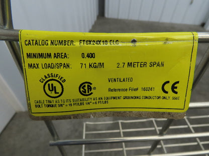 Eaton B-Line FT6X24X10 ELG FlexTray Cable Tray 6" x 24" x 10' Mixed Lot of 2