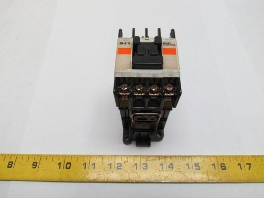 Fuji Electric SH-4/G 4GH440 4Pole 4-N.O. Contactor 24VDC Coil 6A@120V