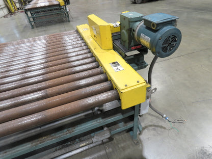 Hytrol Pallet Conveyor 2.5" Roller 51"BF x 5'L 460V Chain Drive 36 FPM 30-36"H