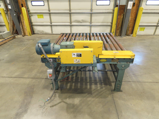 Hytrol Pallet Conveyor 2.5" Roller 51"BF x 5'L 460V Chain Drive 36 FPM 30-36"H