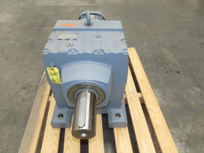Sew-Eurodrive R137DRE132M4 Helical Gearmotor 222.6:1 Inline Reducer 7.5Hp 480V