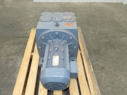 Sew-Eurodrive R137DRE132M4 Helical Gearmotor 222.6:1 Inline Reducer 7.5Hp 480V