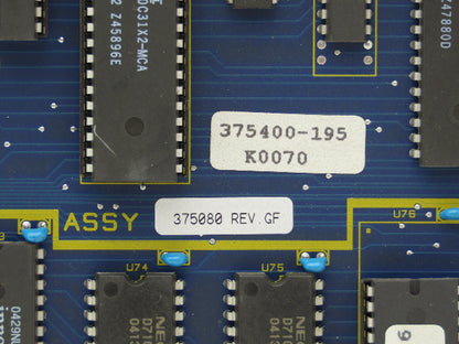 VideoJet 375400-195 | 375081-BB | 375080 Rev GF Motherboard Mainboard *No Batt*