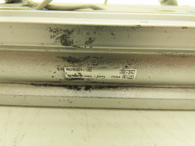 SMC MGPM20TN-125Z Slide Bearing Guided Air Cylinder 20mm Bore 125mm Stroke