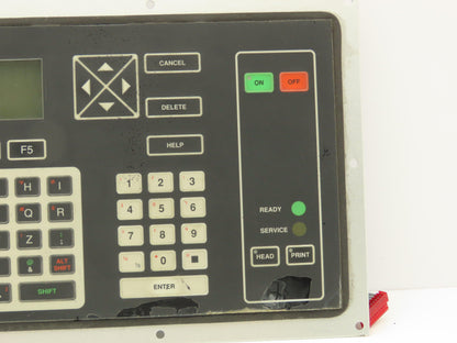 VideoJet Excel 356164 Ink Jet Printer Keyboard Interface Panel LCD Display