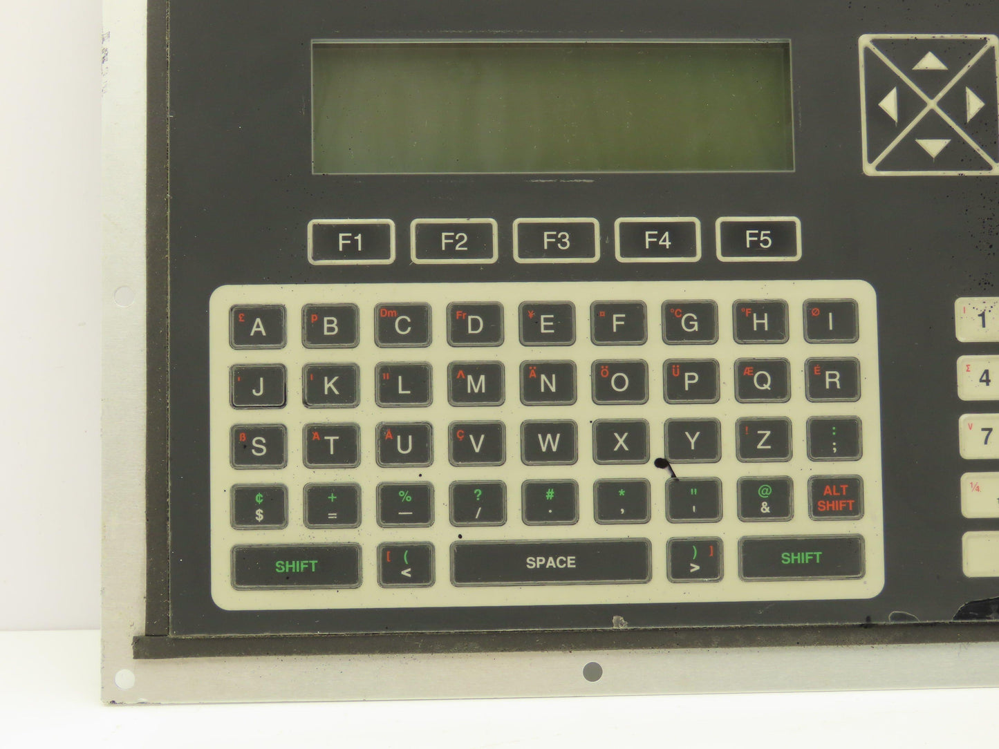 VideoJet Excel 356164 Ink Jet Printer Keyboard Interface Panel LCD Display