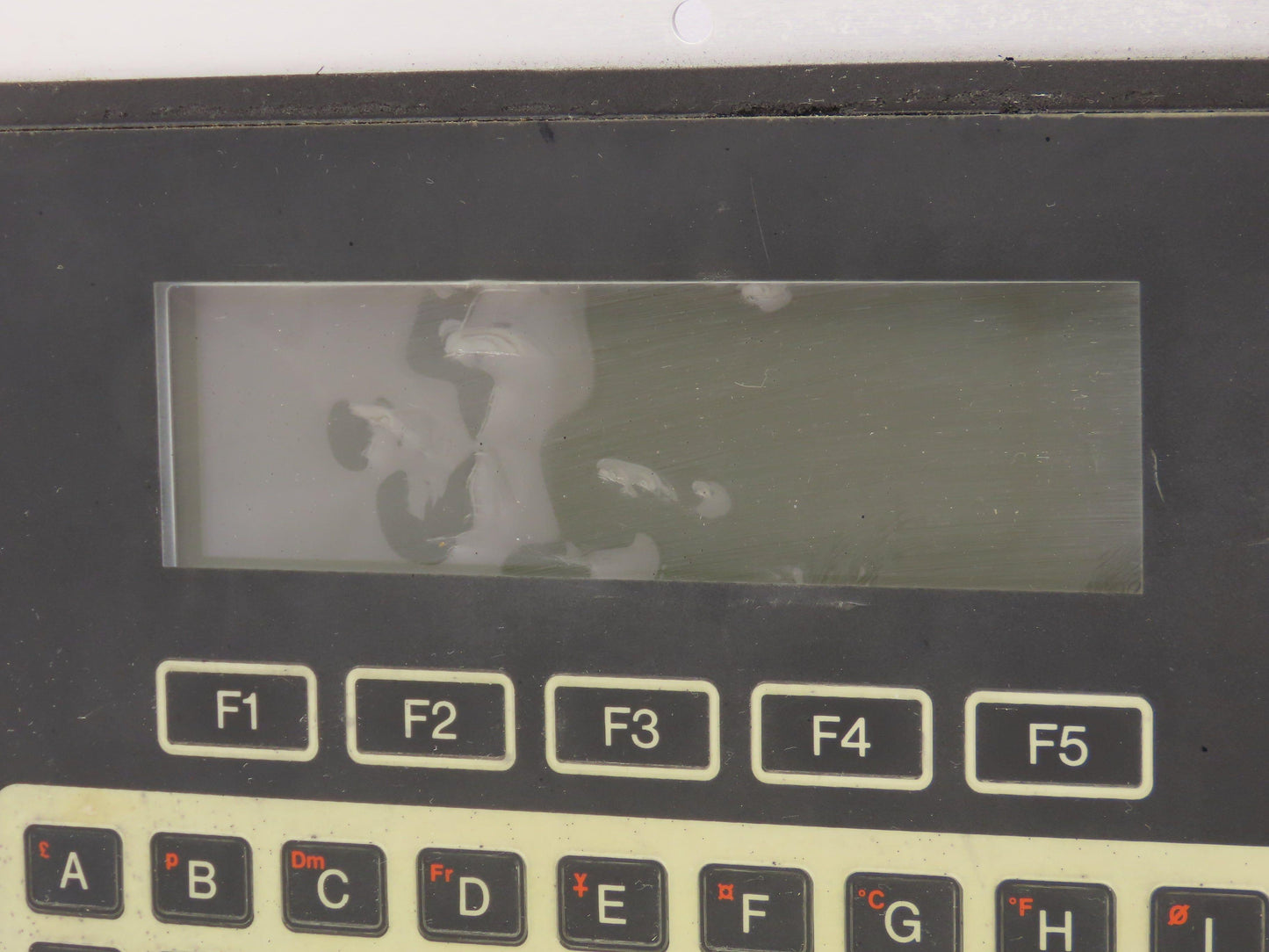 VideoJet Excel 356164 Ink Jet Printer Keyboard Display Panel Dented Lot of 2