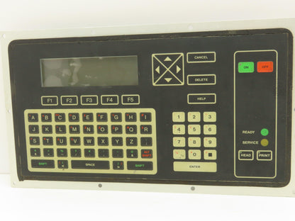 VideoJet Excel 356164 Ink Jet Printer Keyboard Display Panel Dented Lot of 2