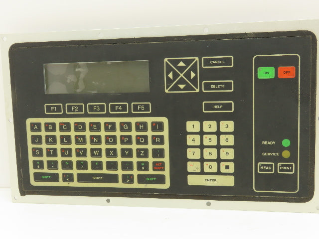 VideoJet Excel 356164 Ink Jet Printer Keyboard Display Panel Dented Lot of 2