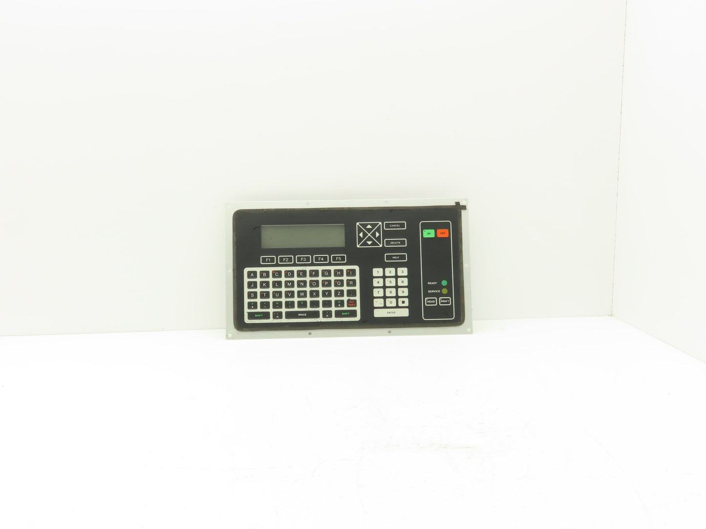 VideoJet Excel Ink Jet Printer Keyboard Interface Panel LCD Display