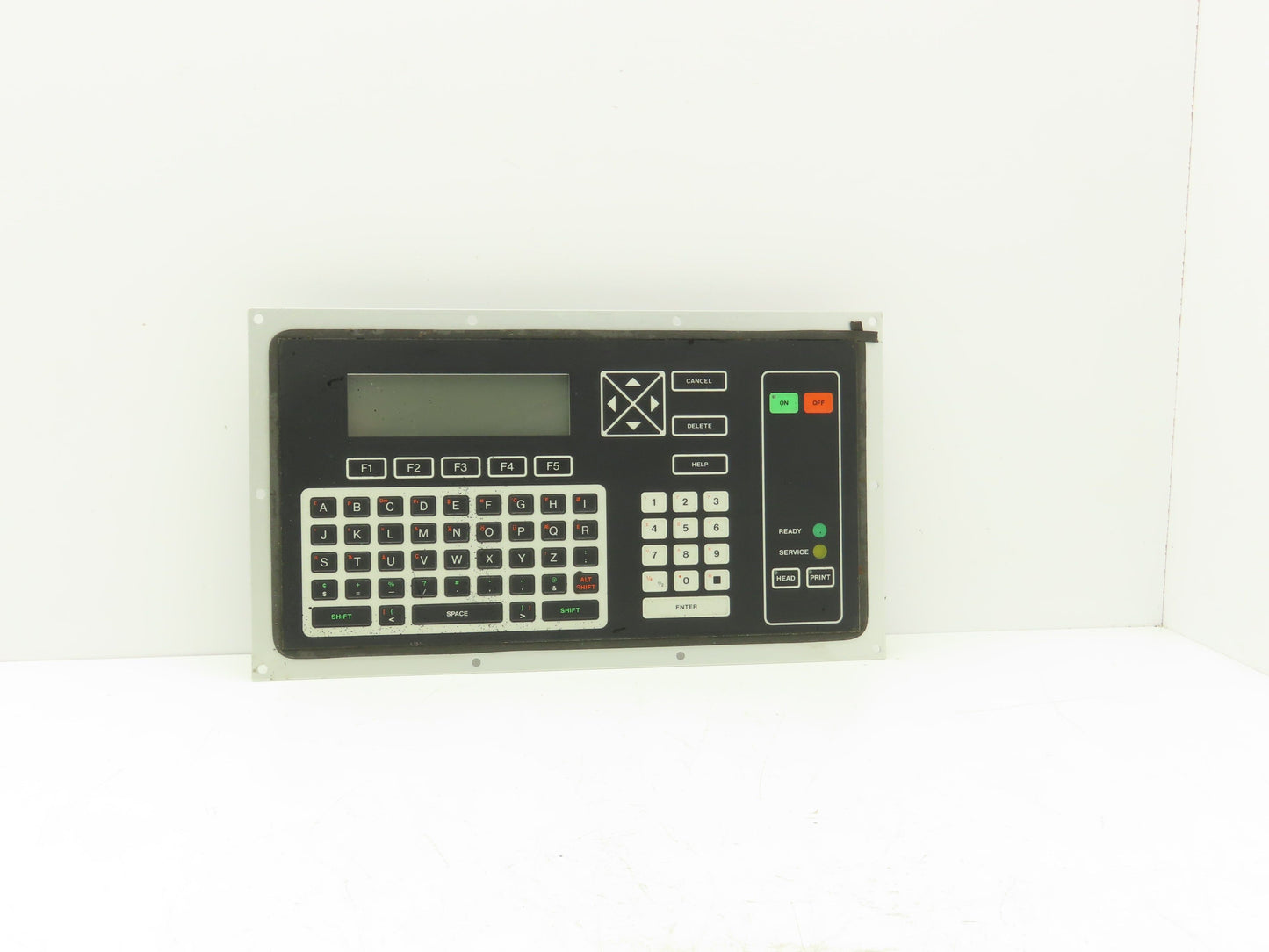 VideoJet Excel Ink Jet Printer Keyboard Interface Panel LCD Display