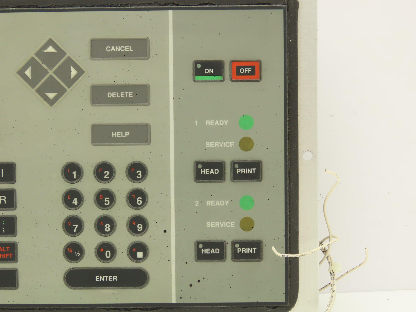 VideoJet Excel PKD Ink Jet Printer Keyboard Interface Panel LCD Display