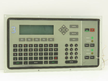 VideoJet Excel PKD Ink Jet Printer Keyboard Interface Panel LCD Display