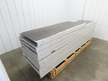 Hytrol FXG Parcel Belt Conveyor 30" x 86' White Slider Bed Sections -No Drive