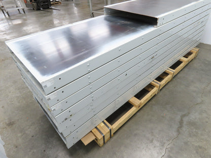 Hytrol FXG Parcel Belt Conveyor 30" x 86' White Slider Bed Sections -No Drive