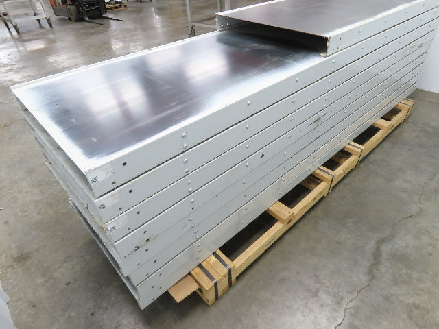 Hytrol FXG Parcel Belt Conveyor 30" x 86' White Slider Bed Sections -No Drive