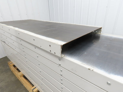 Hytrol FXG Parcel Belt Conveyor 30" x 86' White Slider Bed Sections -No Drive