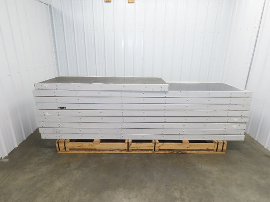 Hytrol FXG Parcel Belt Conveyor 30" x 86' White Slider Bed Sections -No Drive