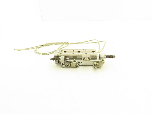 SMC MXQ12L-50B Pneumatic Air Slide Table Cylinder w/Shocks 12mm Bore 50mm Stroke