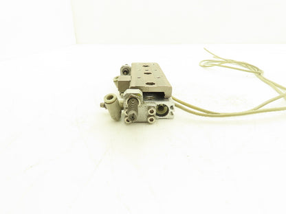 SMC MXQ12L-50B Pneumatic Air Slide Table Cylinder w/Shocks 12mm Bore 50mm Stroke