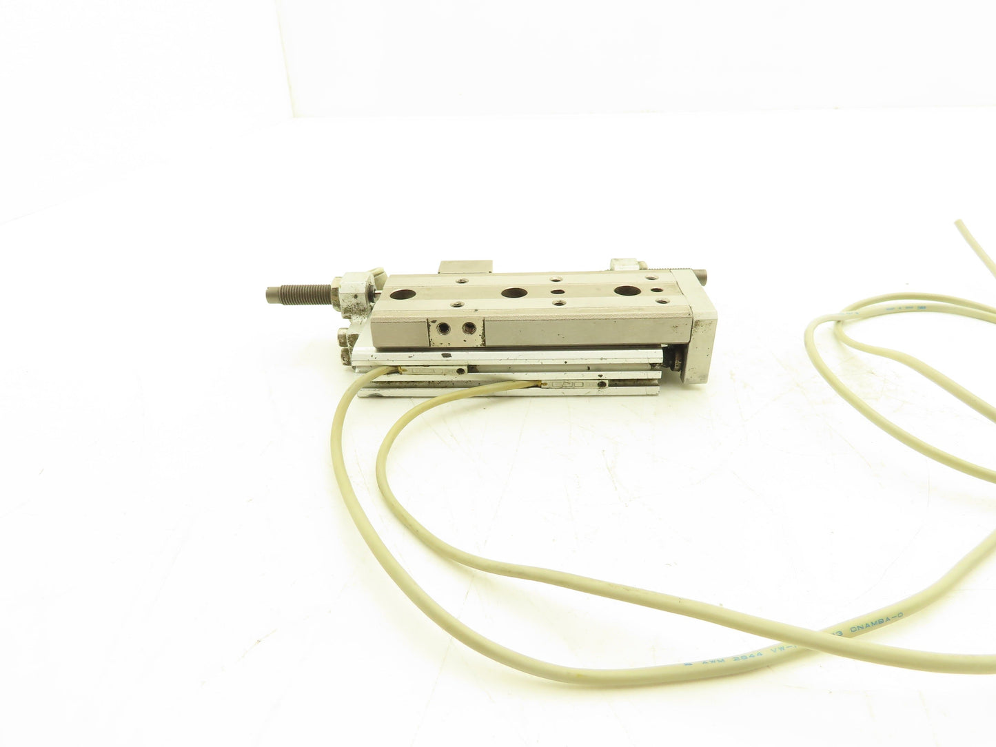 SMC MXQ12L-50B Pneumatic Air Slide Table Cylinder w/Shocks 12mm Bore 50mm Stroke