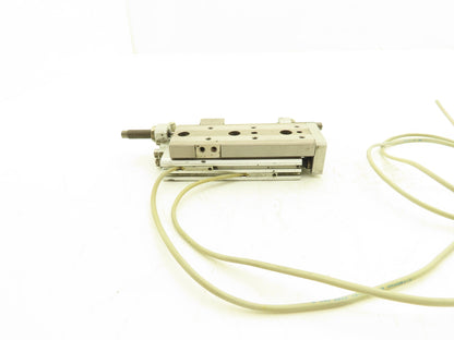 SMC MXQ12L-50B Pneumatic Air Slide Table Cylinder w/Shocks 12mm Bore 50mm Stroke