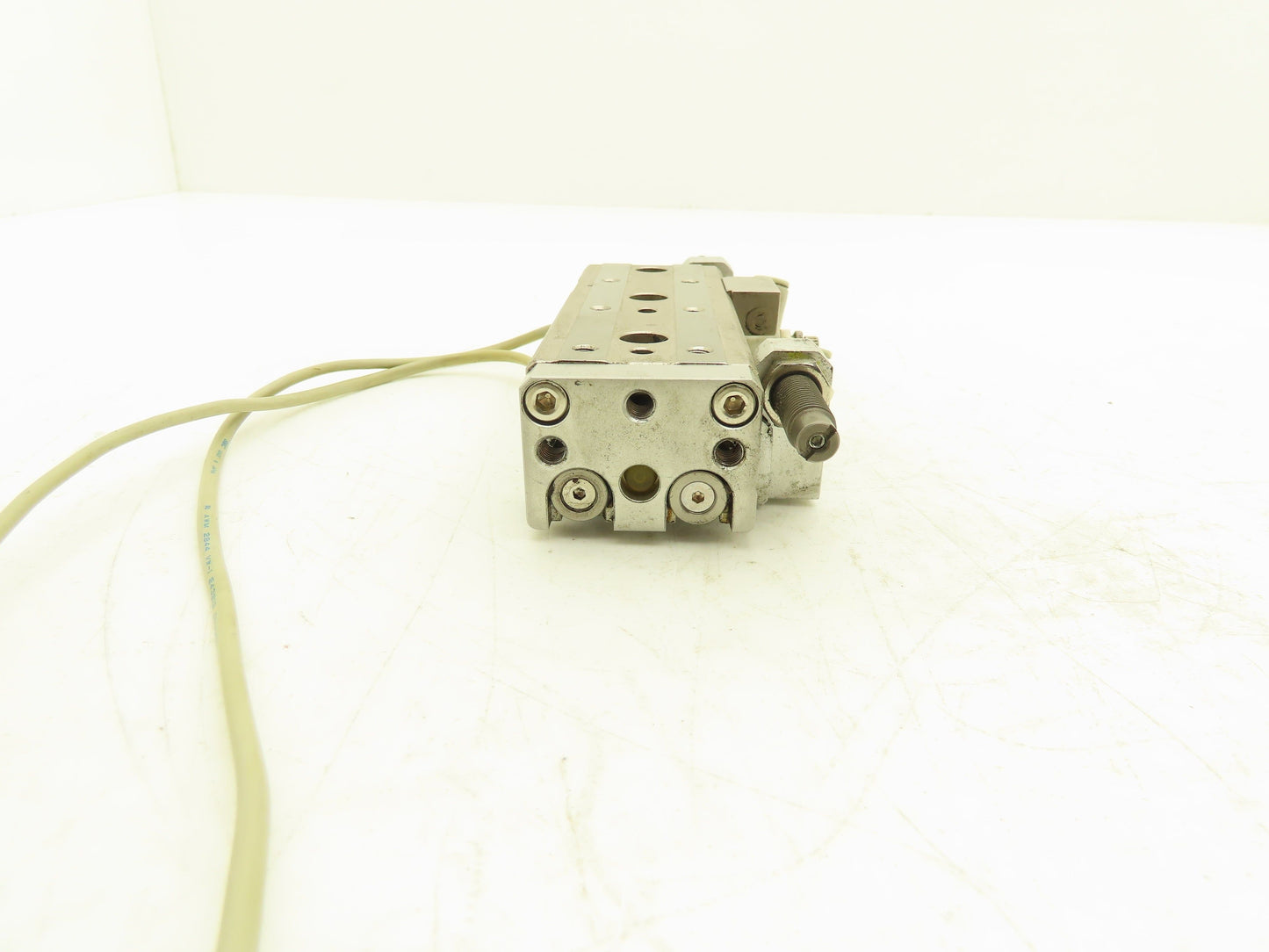 SMC MXQ12L-50B Pneumatic Air Slide Table Cylinder w/Shocks 12mm Bore 50mm Stroke