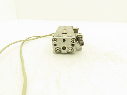 SMC MXQ12L-50B Pneumatic Air Slide Table Cylinder w/Shocks 12mm Bore 50mm Stroke