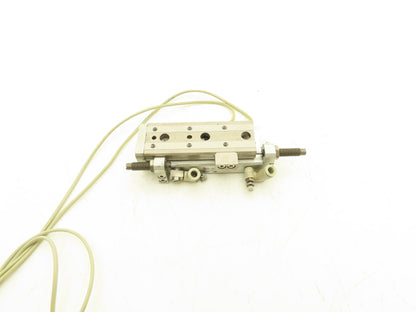 SMC MXQ12L-50B Pneumatic Air Slide Table Cylinder w/Shocks 12mm Bore 50mm Stroke