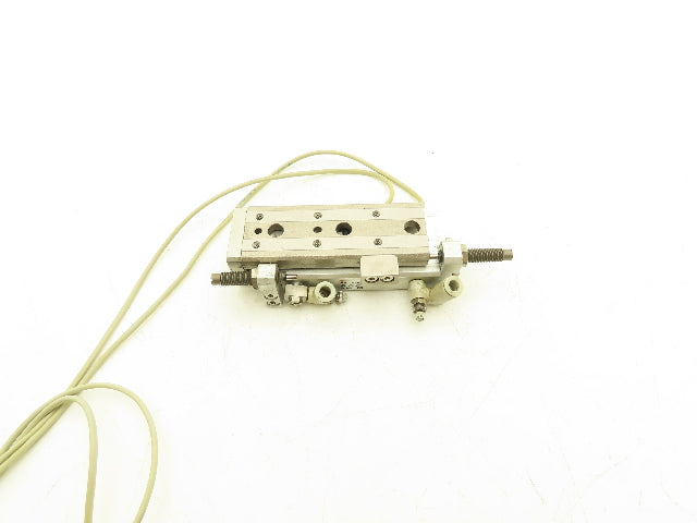 SMC MXQ12L-50B Pneumatic Air Slide Table Cylinder w/Shocks 12mm Bore 50mm Stroke