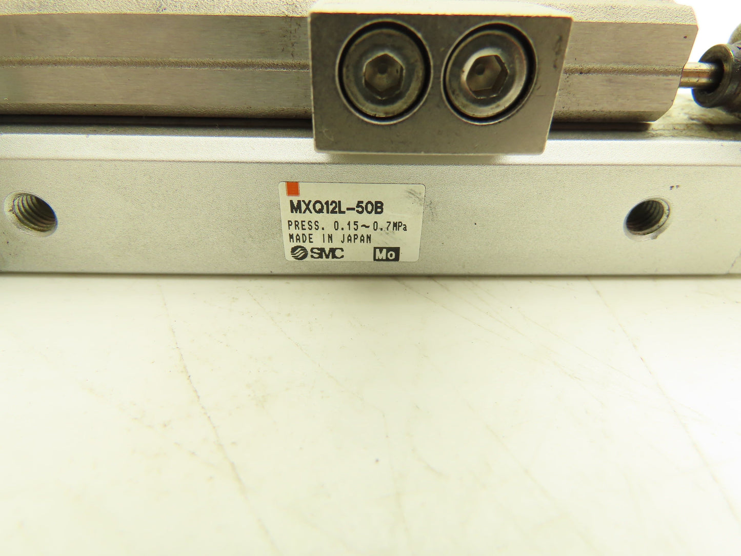 SMC MXQ12L-50B Pneumatic Air Slide Table Cylinder w/Shock 12mm Bore 50mm Stroke