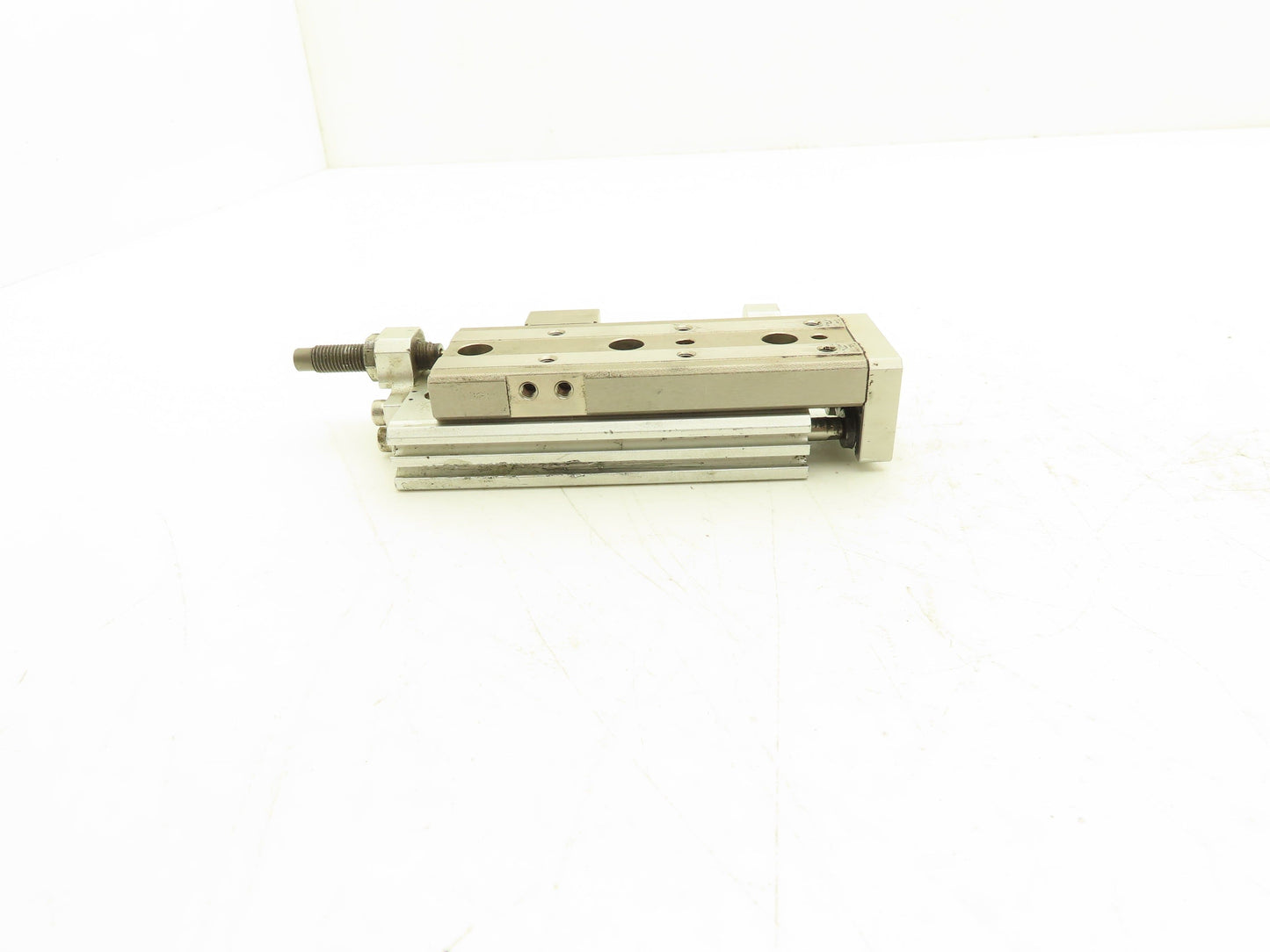 SMC MXQ12L-50B Pneumatic Air Slide Table Cylinder w/Shock 12mm Bore 50mm Stroke