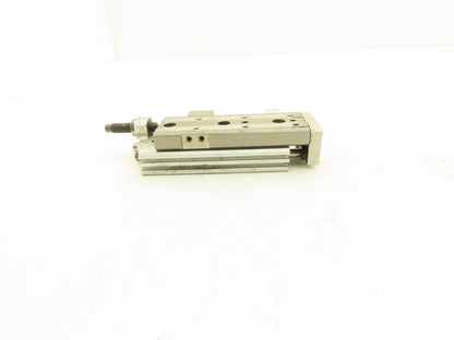 SMC MXQ12L-50B Pneumatic Air Slide Table Cylinder w/Shock 12mm Bore 50mm Stroke