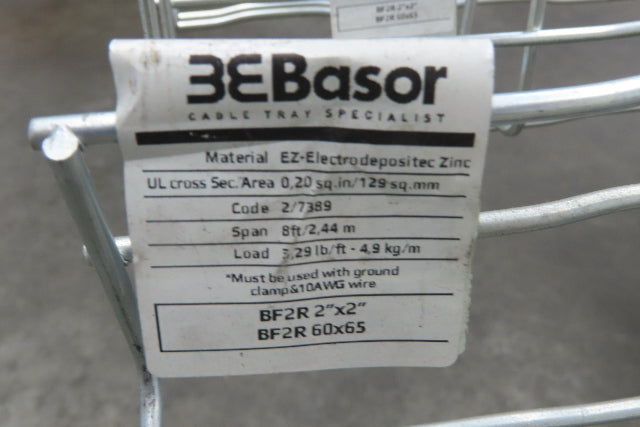 3E Basor BF2R 2X2 Cable Tray 2"x2"x10' Cable Management Galvanized Wire Lot of 6