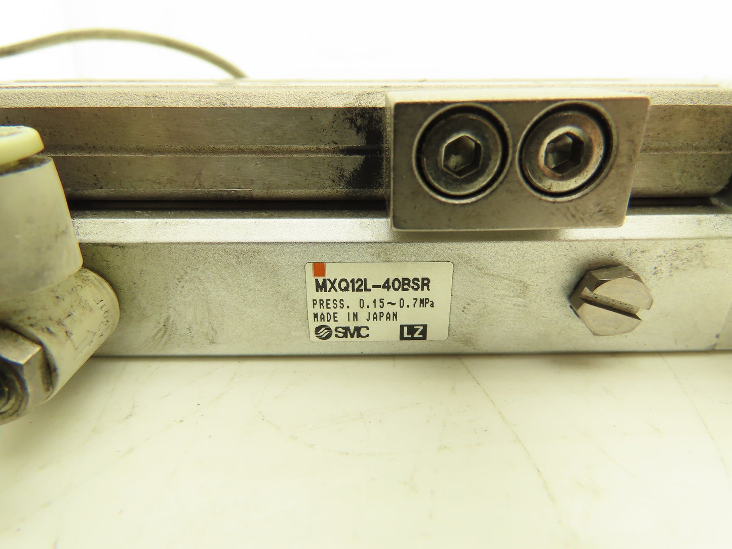 SMC MXQ12L-40BSR Pneumatic Air Slide Table Cylinder End Lock 12mm x 40mm Stroke