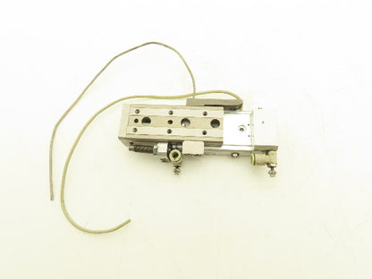 SMC MXQ12L-40BSR Pneumatic Air Slide Table Cylinder End Lock 12mm x 40mm Stroke