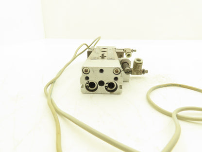 SMC MXQ12L-40CSFR Pneumatic Air Slide Table Cylinder End Lock 12mm x 40mm Stroke