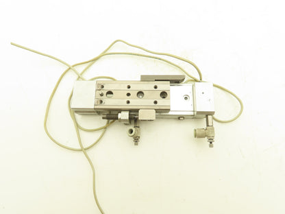 SMC MXQ12L-40CSFR Pneumatic Air Slide Table Cylinder End Lock 12mm x 40mm Stroke