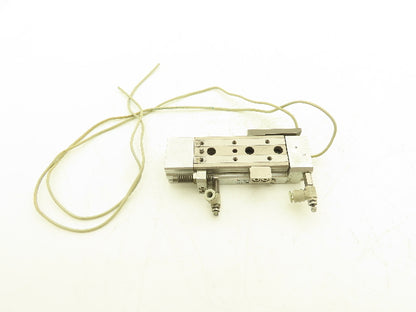 SMC MXQ12L-40CSFR Pneumatic Air Slide Table Cylinder End Lock 12mm x 40mm Stroke